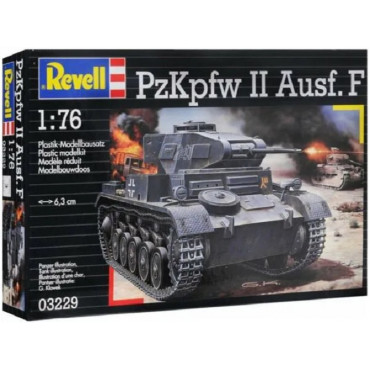 KIT PARA MONTAR REVELL TANQUE DE GUERRA PZKPFW II AUSF. F 1/76 61 PEÇAS REV 03229